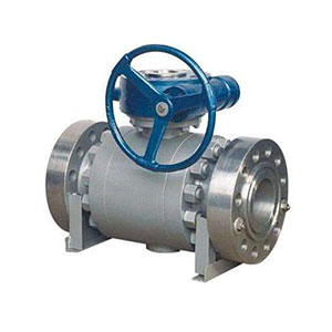 Q347F鍛鋼固定蝸輪球閥